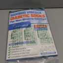 Wide Diabetic Socks for Men Women Plus Size, Extra Long Edema Sock with Thickened Sole, Non-Binding Loose Fit Socks for Swollen Feet, Lymphedema - 2 Pairs White