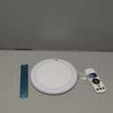 wowatt Battery Operated Ceiling Light Rechargeable Ceiling Lights with Remote Wireless Shower Lighting 3000K 4500K 6500K 7.48in Dimmable Timing Overhead Light for Closet Shower Living Room (1 Pack, 3CCT-Round)