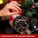 4 x First Christmas Married Ornament Gifts for Couple, 2025 Mr. & Mrs. Newlyweds Wedding Ornaments for Christmas Tree, Acrylic