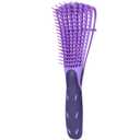 Wet Curly Hair Detangling Brush | Wide Tooth Nylon Design | Split End Prevention Tool(PURPLE)