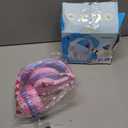 iClever BTH12 Kids Bluetooth Headphones, Colorful LED Lights,74/85dBA Safe Volume,85H Playtime, Bluetooth 5.2, Over Ear Headphones Built-in Mic for iPad/Tablet/Airplane, Blossom Pink