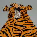 DELIFUR Dog Tiger Costume - Dog Funny Hooded Halloween Cosplay Funny Costume for Small Medium Dogs Pet Special Events Photo Props Accessories (Yellow, Small)