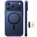 TORRAS Stronger Magnetic & Shockproof for iPhone 17 Pro Max Case, Fit for MagSafe, MilGrade Drop Protection, Camera Control, DIY Button, Slim for iPhone 17 Pro Max Phone Case Translucent Deep Blue