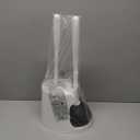 MR.SIGA Toilet Plunger and Bowl Brush Combo for Bathroom Cleaning, White, 1 Set (One Size)