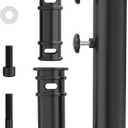 QZER Umbrella Pole Mount Stand Tube, Universal Umbrella Stainless Steel Tube Base Replacement Parts,Heavy Duty Umbrella Base Stake Holder,Umbrella Base Holder Tube Bracket for Garden Backyard Balcony