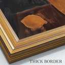 WHASAYART Gold Framed Vintage Wall Art for Living Room Canvas Coastal Wall Pictures Classic Landscape Painting Shelf Decor Natural Aesthetic Room Decoration Elegant Artwork Print for Bathroom, Bedroom (10L" x 8W")