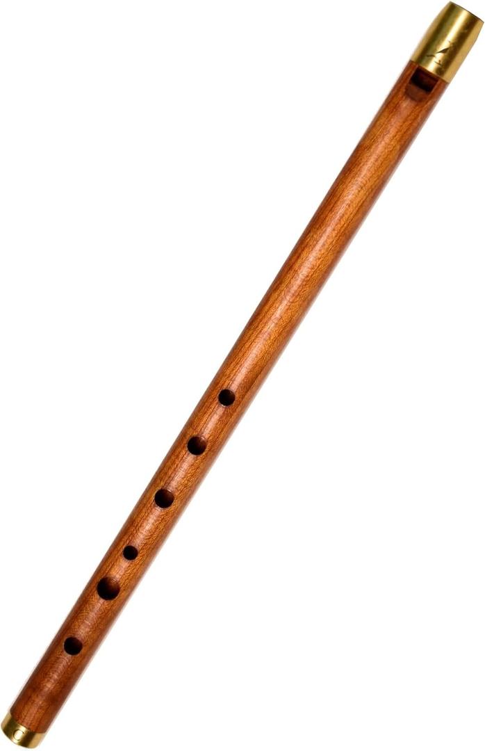 Wooden Key of  irish Whistle Fipple Flute VC-01 Great Sound Hand Carved Flute Folk Wind Music Instrument Handmade Woodwind Brown