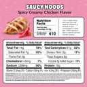Maruchan Ramen Spicy Creamy Chicken Noodles, Saucy Noods Stir Fry Style, Bold Korean-Inspired Sauce, Rich Flavor, Made in USA 3.3 Oz. (20 Pack) (EXP 12/11/26)