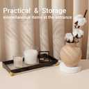 2Pcs Bathroom Vanity Tray for Countertop,Acrylic Soap Organizer Tray for Home Decoration (11.7''x4.2''x1.1'',11.8''x7.9''x1.2'')