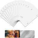 14 Pack Sublimation License Plate Blanks, Thickness 0.65mm Metal Automotive Sublimation License Plates Tag for Custom Design Work (White)
