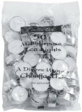 Candle Lite 4231595 Tea Light Candles, 50-Pk. - Quantity 6