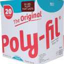 Fairfield Original Poly-Fil Polyfill, Premium Polyester Fiber Fill, Soft Pillow Stuffing for Couch Pillows, Stuffing for Stuffed Animals & Crochet Animals, Machine Washable, 20 lb Box