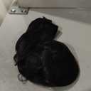 REECHO 24" 1-Pack 3/4 Full Head Curly Wave Clips in on Synthetic Hair Extensions HE008 Hairpieces for Women 5 Clips per Piece-Natural Black