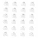 Cobahom 24 Pack Small Hair Claw Clips 1.2 Inch Plastic Hair Clips for Thin Hair No-Slip Mini Hair Clips Hair Styling Accessories for Women and Girls (White)