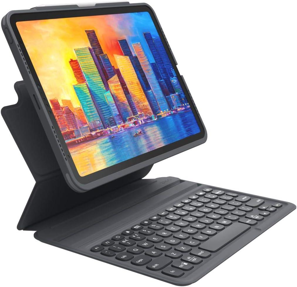 ZAGG Pro Keys Detachable Case and Wireless Keyboard for Apple iPad Air 11" (M3)/ Pro 11" (Gen 1,2,3,4) and iPad Air (Gen 4,5,& M2), Bluetooth Pairing, Apple Pencil Holder, 6.6ft Drop Protection (iPad 11 in)