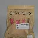 SHAPERX Women's Shapewear Bodysuit Tummy Control Body Shaper Seamless Sculpting Snatched Waist Body Suit (Pink Thong) 
S/ M
