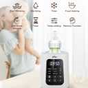 Bear Baby Bottle Warmer, Milk Warmer Breastmilk Bag Formula Fast Warming for New Born Baby Bottles, with Time Temp Control Automatic Shut Off at Home Use