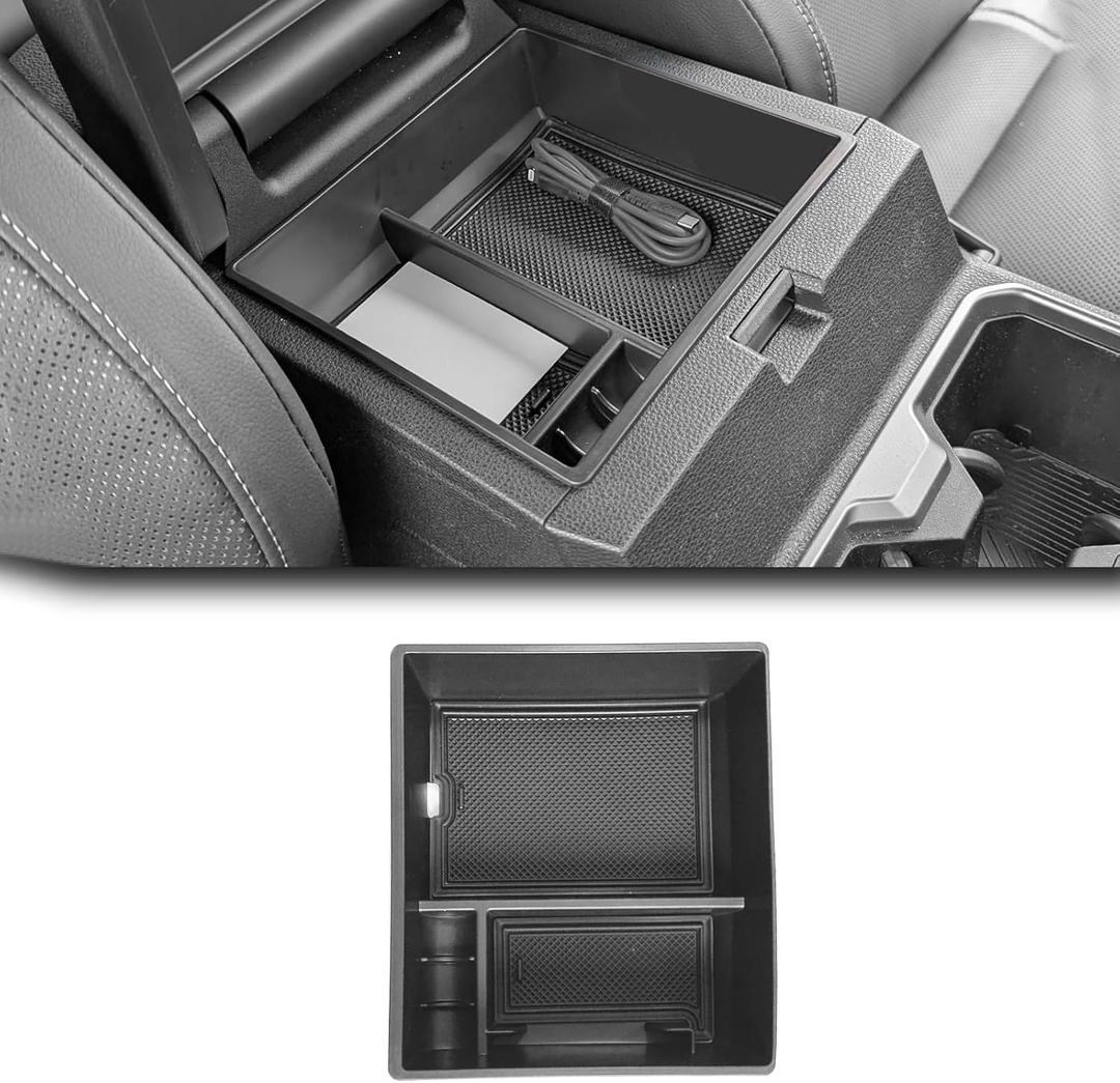 for Toyota 4Runner 2025 Center Console Organizer Interior Accessories Armrest Insert Tray ABS Coin Holder Storage Box (Center Organizer Fits 2025 4Runner)