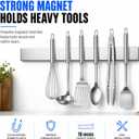 Modern Innovations 16 Inch Stainless Steel Magnetic Knife Bar with Multi-Purpose Functionality as a Knife Holder, Knife Strip, Magnetic Tool Organizer, Art Supply Organizer & Home Organizer