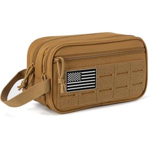 QT&QY Tactical Toiletry Bag For Men Hygiene Bag EDC Military Tool Molle Pouches Small Dopp Kit Mens Shaving Kit Travel shower Bags