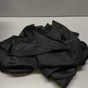 sancua Round Tablecloth - 60 Inch - Water Resistant Spill Proof Washable Polyester Table Cloth Decorative Fabric Table Cover for Dining, Buffet Parties and Camping, Black (Fits 20-48 Inch Tables)