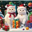 500 Pieces Jigsaw Puzzles for Adults and Teens and Kids Family Happy Gift Christmas Cats Toys