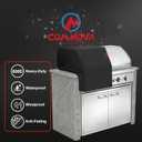 Comnova Built-in Grill Cover 32 Inch - 600D Island BBQ Grill Top Covers Heavy Duty & Waterproof, Premium Built in Barbecue Cover for Char-Broil, Napoleon, Bull, Blaze and More - 32 x 26 x 24 Inch