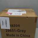 Grey&White Modern Plastic Storage Box - 4-Layer Durable Craft Storage Containers with 2 Removable Trays for Arts & Crafts Supplies, Sewing, Office, Seasonal Decor