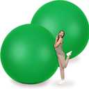 Leitee 2 Pcs 72 Inch Giant Balloons Round Latex Large Human Egg Jumbo Balloons Inflatable Air Decorations for Birthday Party Wedding Engagement(Green)