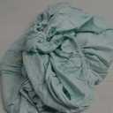 California Design Den Twin Fitted Sheets Only, Soft 100% Cotton Sateen, Durable All-Around Elastic, Head Side/Foot Side Indicators, Twin Fitted Sheet (Seafoam)