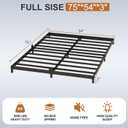 Full Size Low Profile Metal Platform Bed Frame