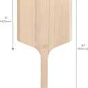 New Star Foodservice Wooden Pizza Peel, 16" x 14" Pizza Paddle with 14" Handle, 16" x 14" x 30"