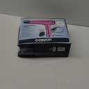 Conair Hair Dryer with Retractable Cord, 1875W Blow Dryer, 3 Heat Settings, 2 Speeds, Blow Dryer with Diffuser and Concentrator Attachments, Ionic + Tourmaline Technology, Pink