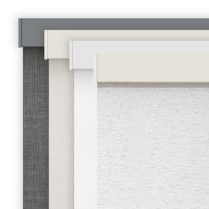 AOSKY Linen Roller Blinds Shades for Indoor Windows Pull Down Cordless Blackout Black Out Window Shade 43 inch Blinds for Home Linen