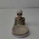 Skull Decor Halloween Candy Bowl Dish Large for Home Office Desk Decorations Skull Candy Tray Holder Snack with Hand Skulls Serving Bowl Desk Decor