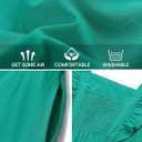 ZESICA Women's Summer Sleeveless Ruffle Dresses Square Neck Backless Boho Flowy Maxi Sundress with Pockets (Green, S)