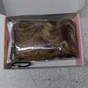 REECHO Curly Hair Extensions, 4PCS 16 inch Clip in Hair Extensions Lace Weft Short Curly Hair Extension Clip Ins Invisible Natural Hairpieces for Women, Light Brown with Blonde Highlights