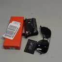 livho Sunglasses for Men Women Aviator Polarized Metal Mirror UV 400 Lens Protection (Black Grey)