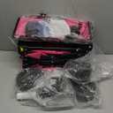 Collapsible Wagon Cart with Wheels, Heavy DutyFoldable Wagon Cart with 230lbs Weight Capacity, UtilityBeach Wagons Portable for Outdoor, Grocery, Camping,.Shopping, Rose Red (120L)