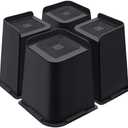 ANNKUT Bed Risers 8 Inch Heavy Duty, Furniture Risers for Bed Desk Table Sofa Couch，Oversized Bed Lifts Risers, Support up to 5000 Lbs(4 Pack Black)