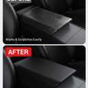 BASENOR Center Console Armrest Cover for 2025 2026 Tesla Model Y Juniper Tesla Model 3 Highland Non-Slip TPU [No Logo] Pet Scratch Resistant Accessories Black (Standard/Premium/Performance)