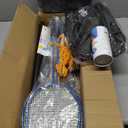 Badminton Set, Portable Outdoor Anti-Sag System Official 20ft x 5ft Easy Setup Durable Net with 4 Rackets, 3 Shuttlecocks & Carry Bag for Backyard, Lawn or Beach Fun
