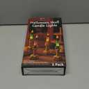 LJLNION Halloween Decorations, 5 Pack Tabletop Candle Lights with Skeleton Ghost Hand, Waterproof Lighted Yard Stakes, Battery Operated for Light Up Halloween Indoor/Outdoor Garden Decor