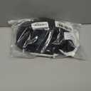 INIBUD Sports Bra for Women Push Up Strappy Workout Top Padded Deep V-Neck Triangle Bralettes with Support Gym (Large, Black & White)