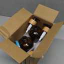 16oz/480ml Amber Glass Soap Dispenser Set, 2 Pack Dish Hand Soap Dispenser for Kitchen Bathroom, Clear Liquid Soap Bottle Dispenser with Bamboo Pump, Waterproof Labels, Funnel