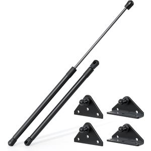 JAGASOL 20 Inch 120 lbs Gas Struts with Mounting Brackets for RV Bed Lift, Heavy Duty Shock Springs for Storage Door.(Fit 115-125 lbs Lid)