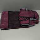 BAGAIL 4 Set/6 Set/8 Set Compression Packing Cubes Travel Accessories Expandable Packing Organizers (Half Mesh, 6-Burgundy)