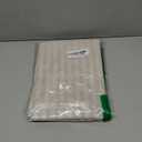 jinchan Striped Linen Kitchen Curtains 30 Inches Tier Curtains Farmhouse Modern Cafe Style Small Window Treatments Airy Light Filtering Rod Pocket for Living Room Bathroom 2 Panels Taupe Grey