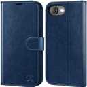 OCASE Compatible with iPhone 16e Wallet Case, PU Leather Flip Folio Case with Card Holders RFID Blocking Kickstand [Shockproof TPU Inner Shell] Phone Cover 6.1 Inch 2025, Blue