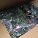 Set of 2, 37 Inch Artificial Topiary Tree, Purple Flower